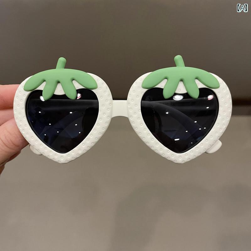 子供用サングラス ベビー ストロベリー シリコン メガネ 男の子 おもちゃ サングラス 子供用 偏光 UV カット 女の子