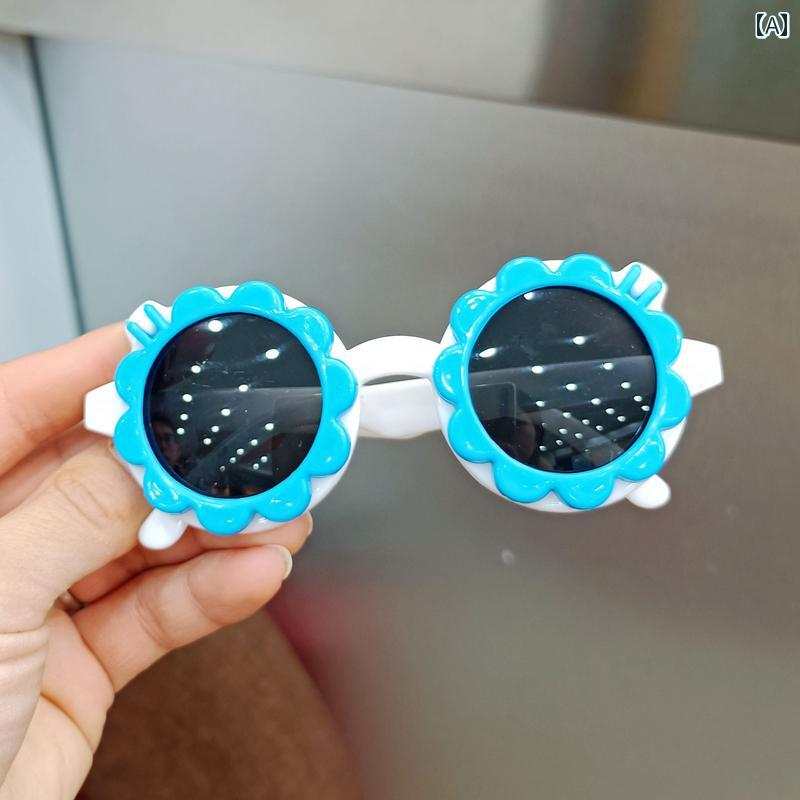 子供用サングラス ベビー グラス かわいい 赤ちゃん 満月 百歳 写真 サングラス 子供の おもちゃ フリップアップ