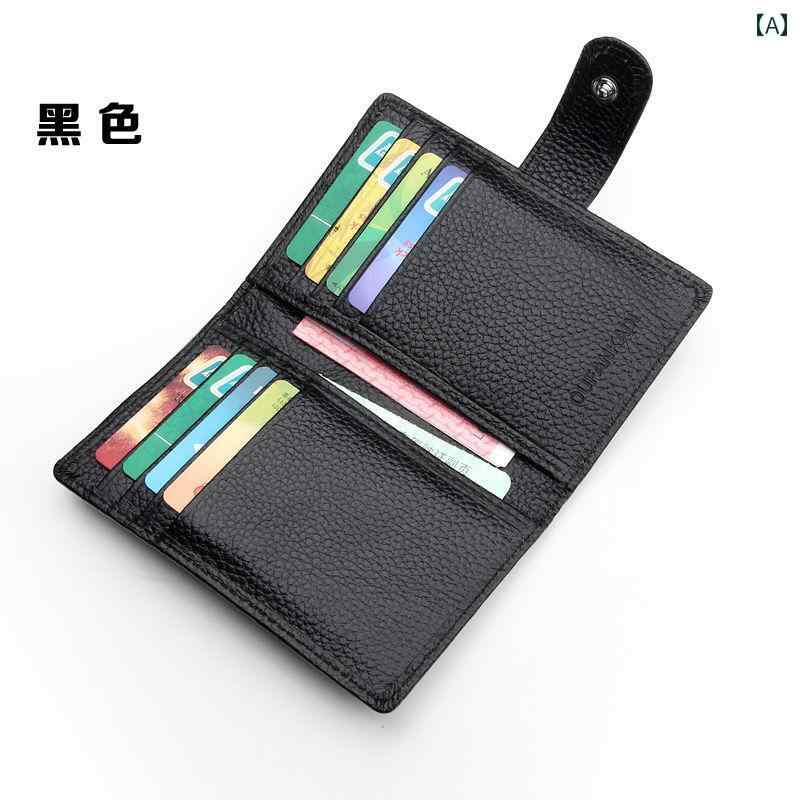 薄型 小型 カードホルダー の ソフトレザー メンズ 薄型 コンパクト ミニ ウォレット カードホルダー カードスロット 運転 免許証 レザーケース ID