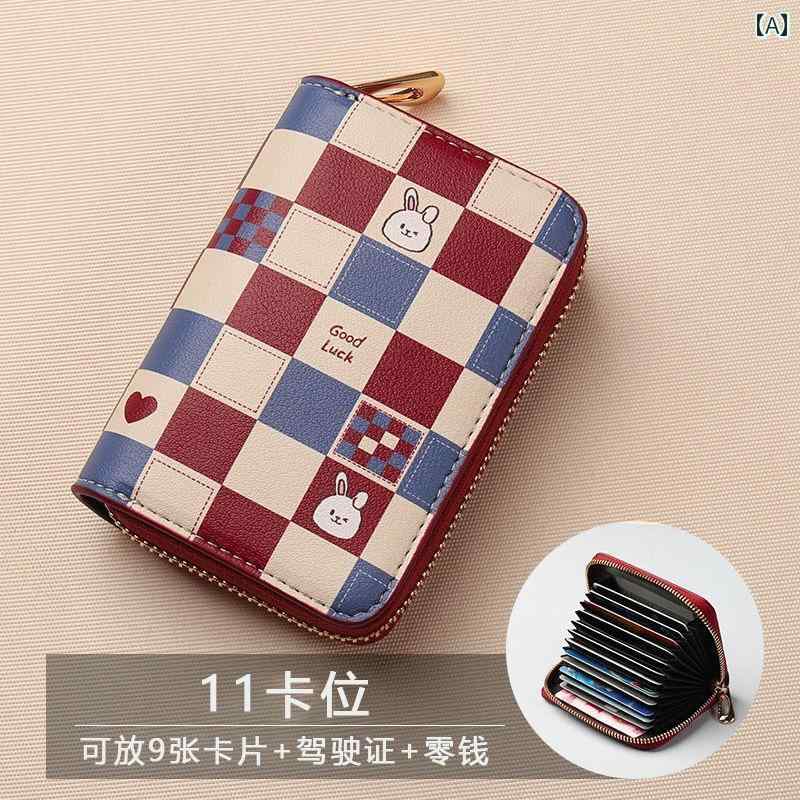 薄型 小型 カードホルダー 女性用 カードホルダー 2025年新 ID カード 収納 バッグ 小型 耐 磁性 カードスロット 複数