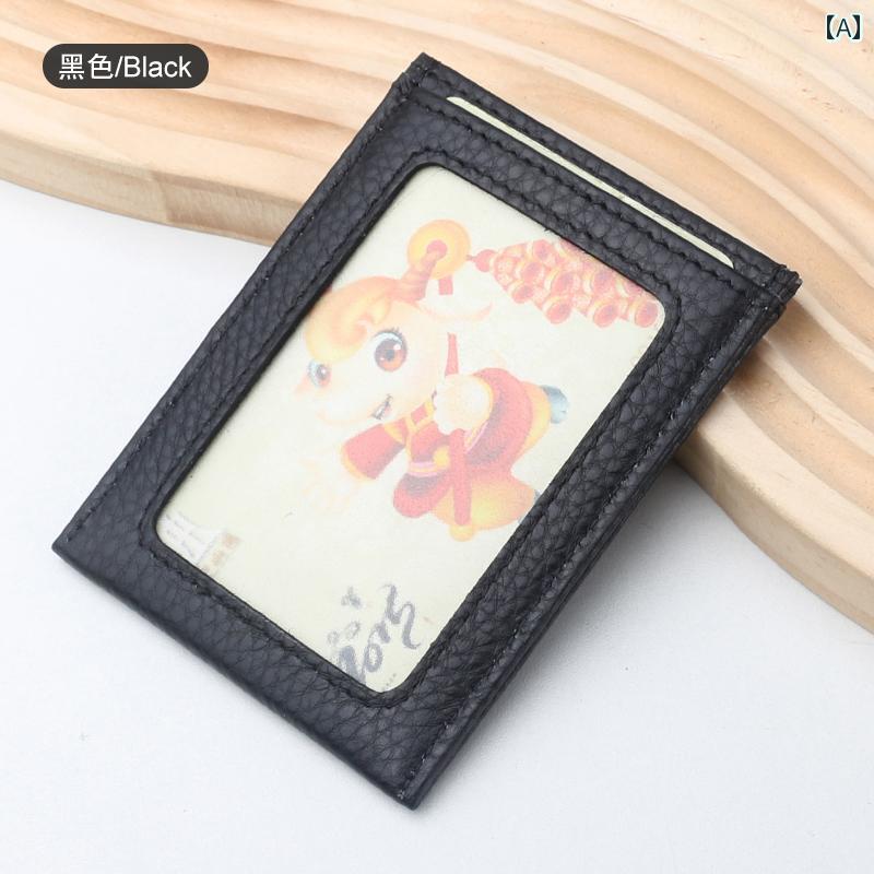 薄型 小型 カードホルダー 2025年 小型 カードホルダー 薄型 レザー カード バッグ レディース メンズ ポータブル ミニ