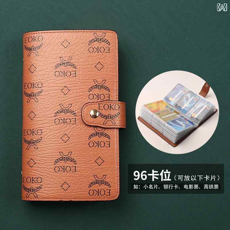 薄型 小型 カードホルダー 女性用 カードホルダー 大容量 ロング レザーケース カードスロット マルチ カード 収納 バッグ コレクション ブック
