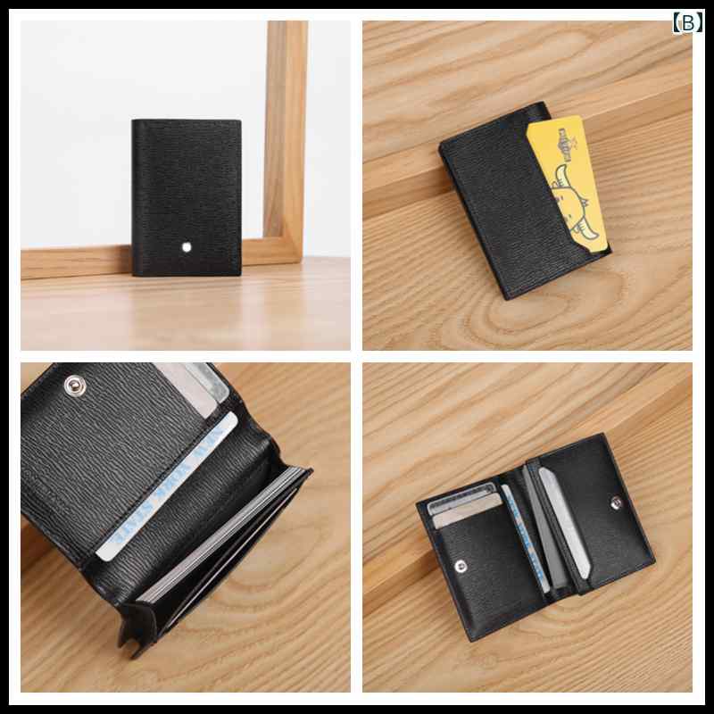 薄型 小型 カードホルダー 名刺 入れ 革 ビジネス メンズ カードホルダー第一層 牛...