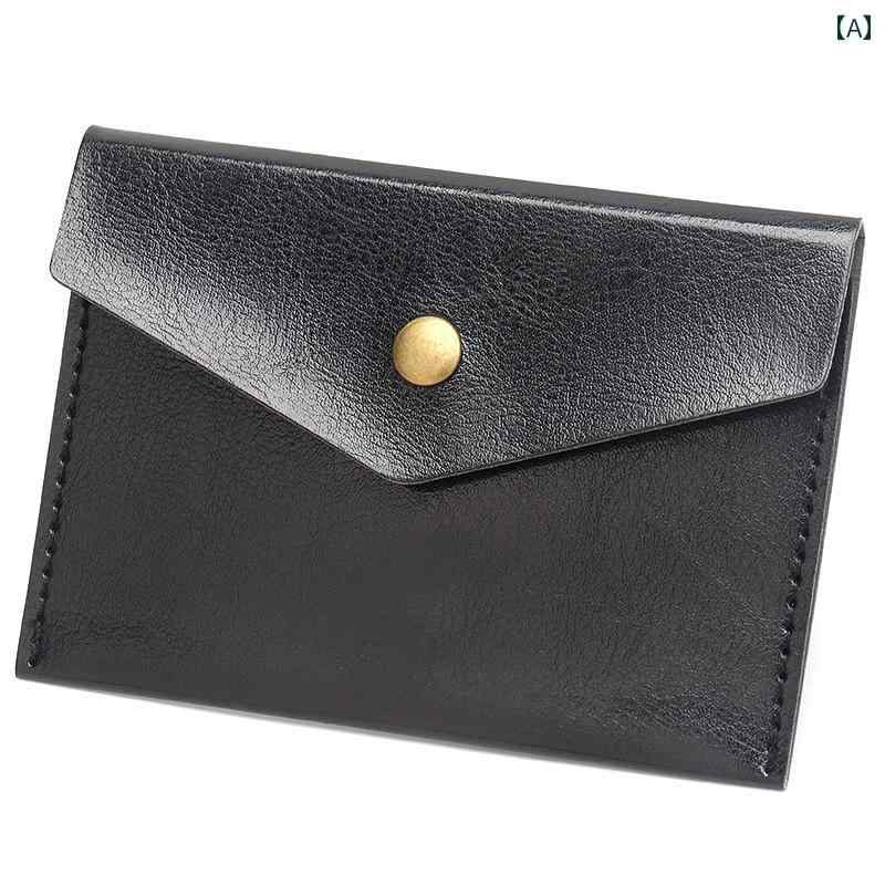 薄型 小型 カードホルダー 薄型 名刺 入れ シンプル 厚手 レザー カードホルダー シングル 1 カードスロット 会員 VIP 収納 バッグ ロゴ 広告用