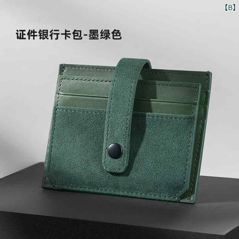 薄型 小型 カードホルダー 薄型 カードホルダー メンズ ソフトレザー 高級 マルチ ...