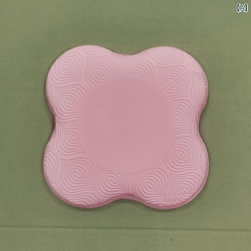 ヨガバランスマット ヨガ ひざまずき パッド 滑り止め 厚手 フィットネス ポータブル フラット サポート ハンドガード 膝 肘 関節 衝撃 吸収 クッション