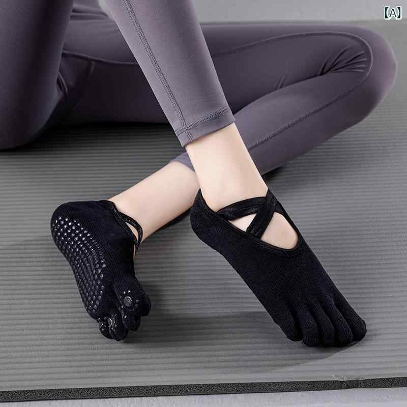 ヨガソックス ヨガ ソックス プロ 5本 指 夏 滑り止め 調剤 屋内 特殊 コットンクロス ストラップ ピラティス