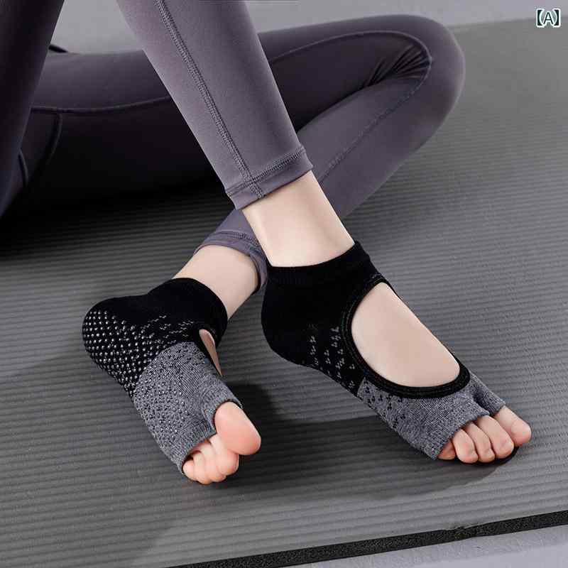 ヨガソックス 夏用 ヨガ ソックス プロ 仕様の 滑り止め オープントゥ つま先 スプリット トゥ 春秋用 ..