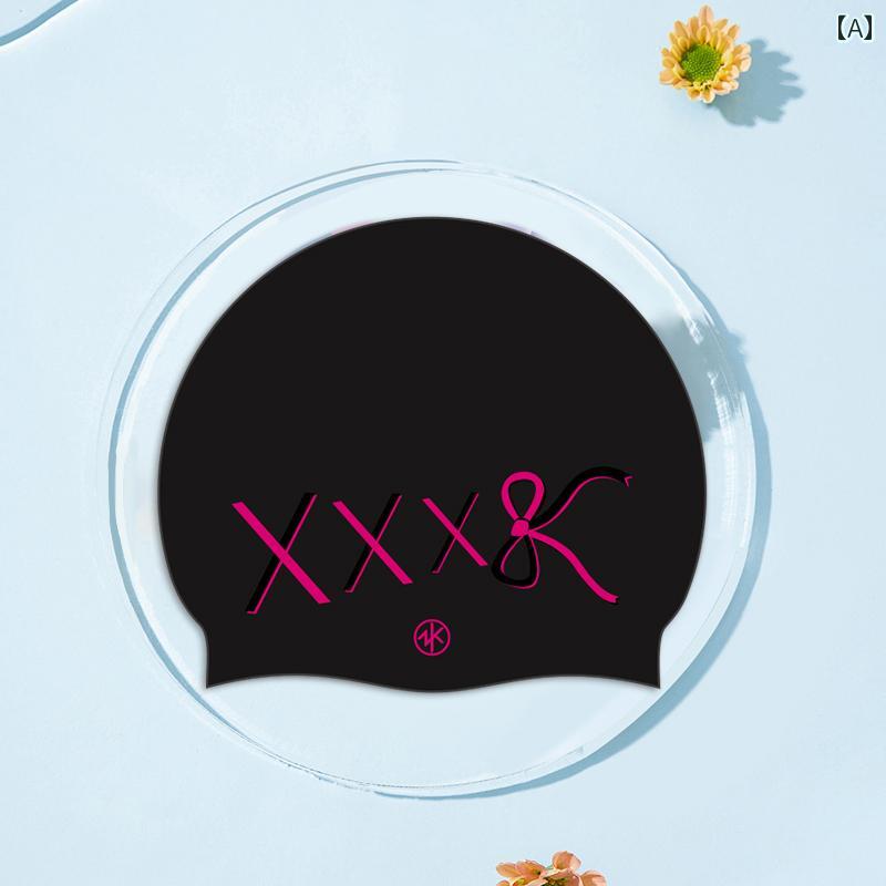 スイムキャップ Zoke シリコン スイミング キャップ 防水 ヘア プロテクション 耳 保護 レディース ロング ヘッドレス 滑りにくい リトルデビル