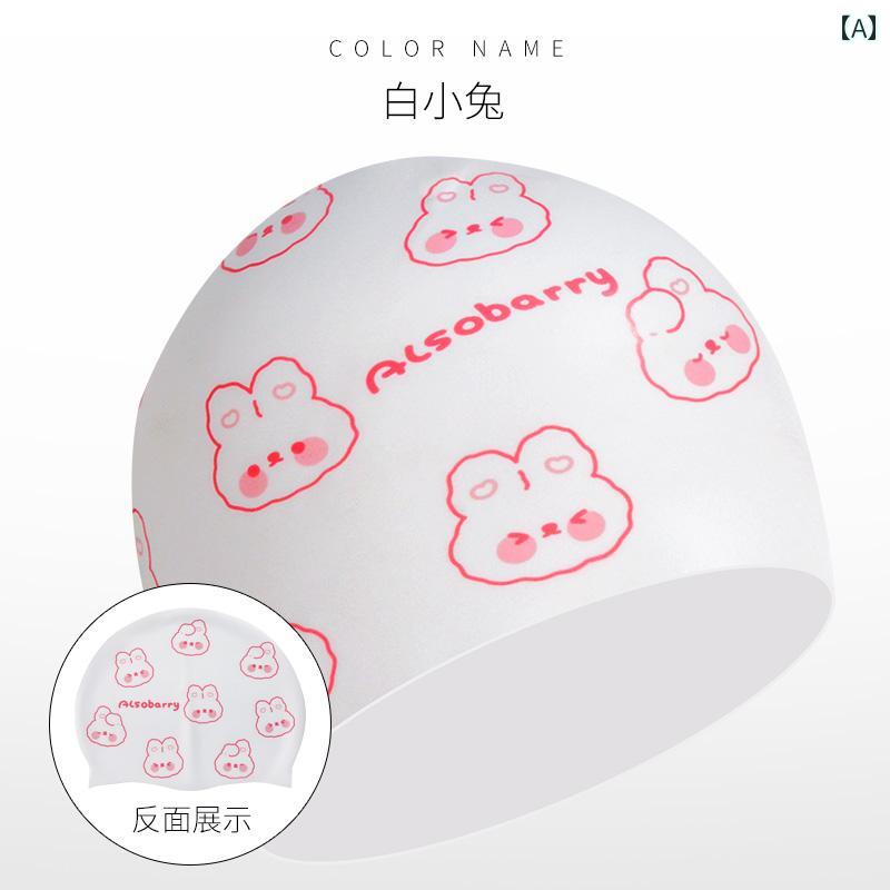 スイムキャップ 女性用 スイミング キャップ 防水 非 伸縮性 大きめ サイズ 長い 髪に 特化 快適 シリコン 耳 保護 大人 大きい 頭囲の 男性用