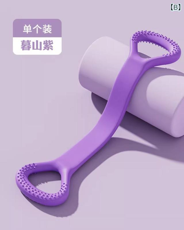 ヨガストレッチベルト フィットネスと 背中の トレーニングに 最適な 背中が 開い...