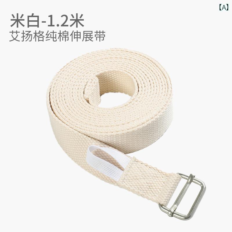 ヨガストレッチベルト アイアンガー プロ ヨガ ベルト非 伸縮性 ニット ストレッチ ベルト 女性用 オー..