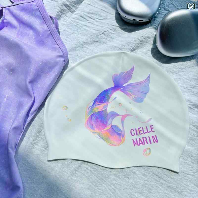 スイムキャップ 韓国 ciellemarin ヒマラヤ シリコン 防水 男女兼用 大人用 水泳 帽は 頭を 圧迫 しません 拡大 版 帽