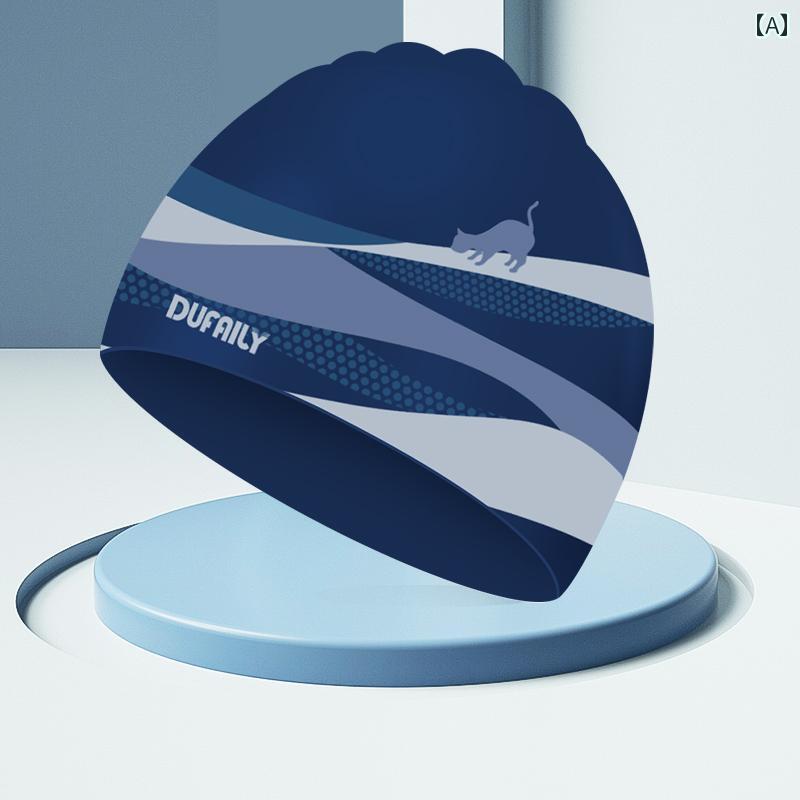 スイムキャップ 長髪の 女性用 スイミング キャップ 小 顔 防水 頭が 締め付けられにくい シリコン イヤーマフ 高 価値 頭囲が 拡大 した