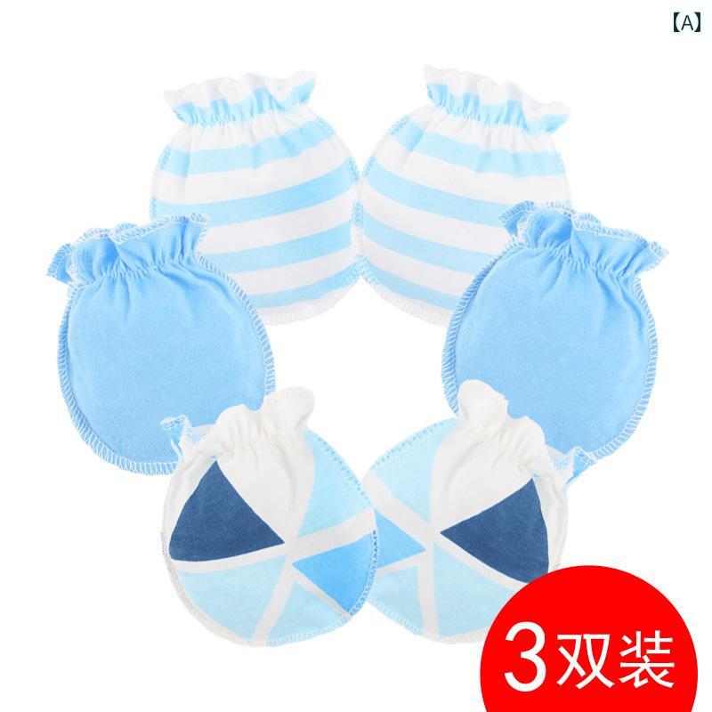 子供用 手袋 ベビー 手袋 綿入り 顔の 引っかき 傷 防止 綿 春秋 06ヶ月 早産 新生児 食べ 手 保護 夏(4)