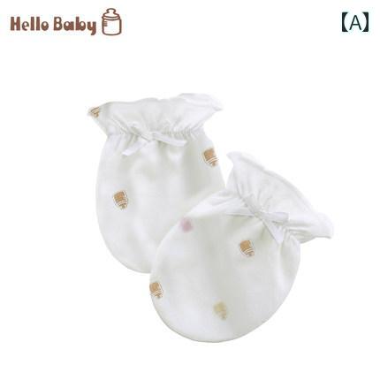 子供用 手袋 夏用 薄型 新生児用 傷 防止 顔 保護 手袋 蛍光 剤不使用 A級 手足 カバー