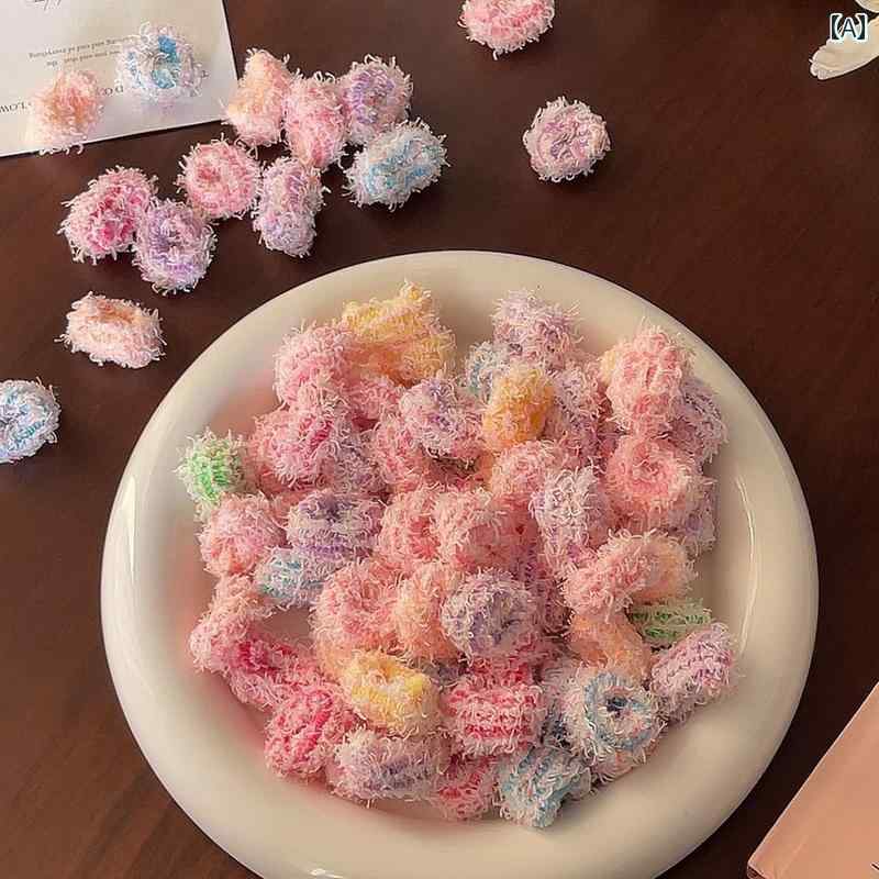 子供用ヘアバンド 子供用 ぬいぐるみ 小さい ゴム バンド ヘア リング 女の子 赤ちゃんは 髪を 傷つけ..