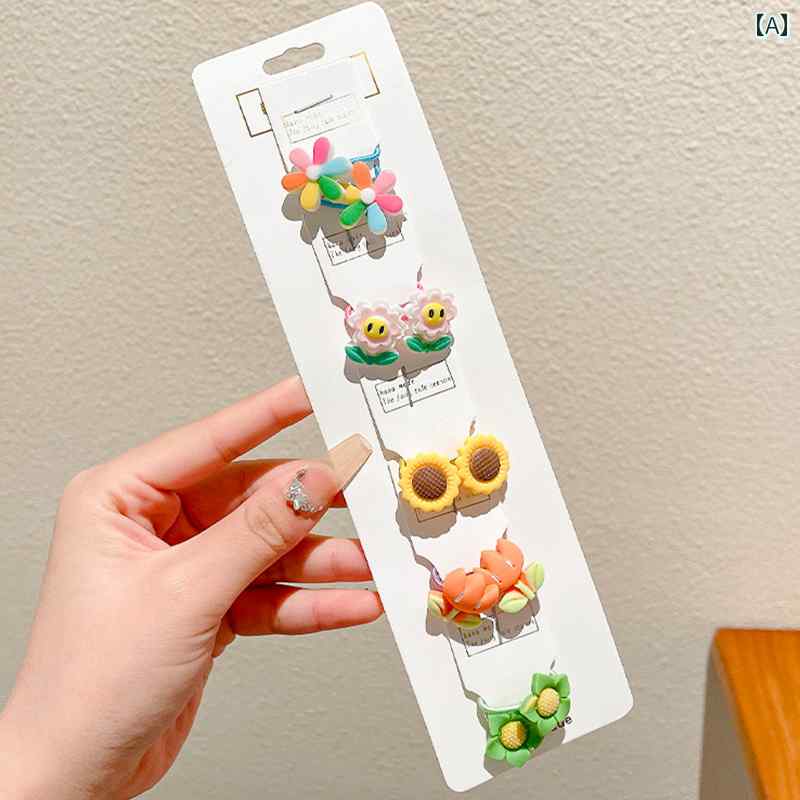 子供用ヘアバンド ベビー ヘア タイ 子供用 親指 リング ヘッド ドレス 女の子用 ゴム バンド 髪を 傷..