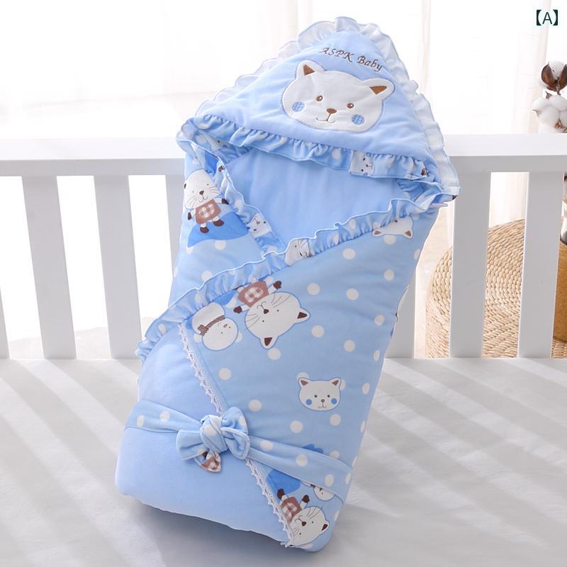 ベビーブランケット 新生児の 秋冬は 厚く 取り外し 可能 キルト ベビーおくるみ ブランケット 出産 室..