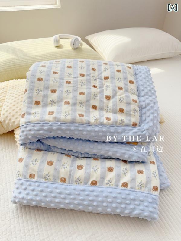 ベビーブランケット 厚手 キルティング ベビー ビーン ブランケット 二 重 ガーゼ クラス Aの 小さい キルト 子供用 快適 ソファカバー