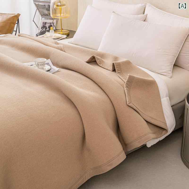 ベビーブランケット 冬用 100 % ウールブランケット カバー ブランケット キルト 裏起毛 厚手 18 m ベ..