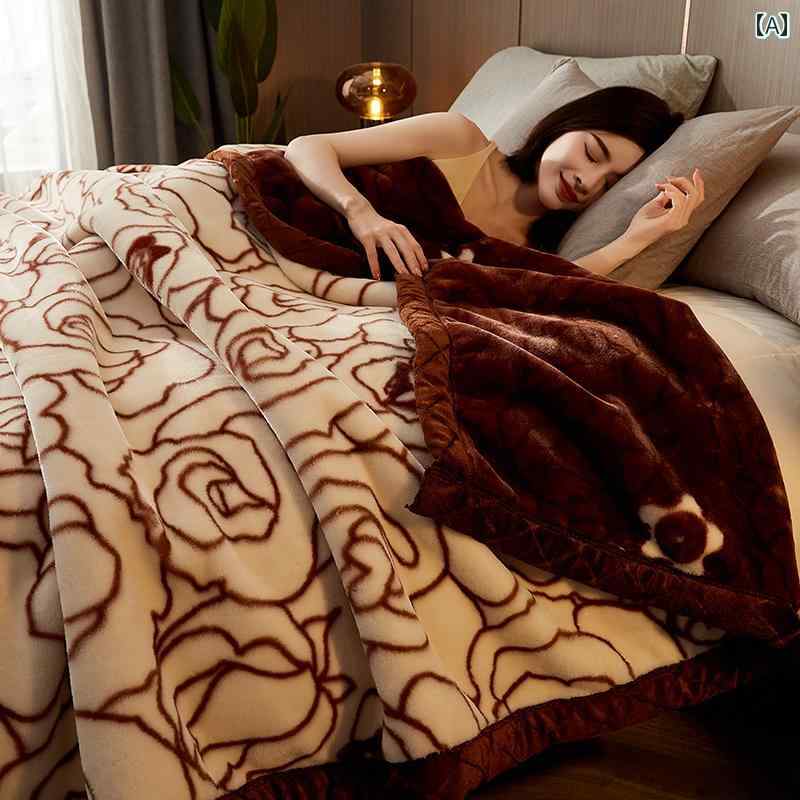 ベビーブランケット イタリア製 zdzsh 秋冬 ラッセル ブランケット ミルク ベルベット コーラル ナップ..