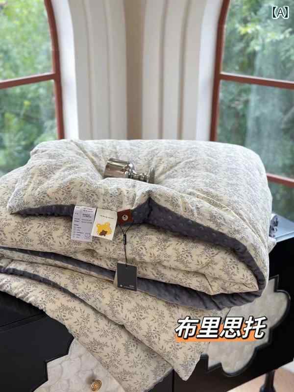 ベビーブランケット 韓国に ビーニー キルト 洗濯 機で 洗える 暖かい ベルベット コットン 春秋冬用 ..