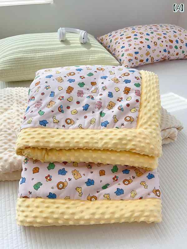 ベビーブランケット クラス A コットン ダブル ヤーン 子供用 ブランケット 3 D ビーン ベルベットの ..