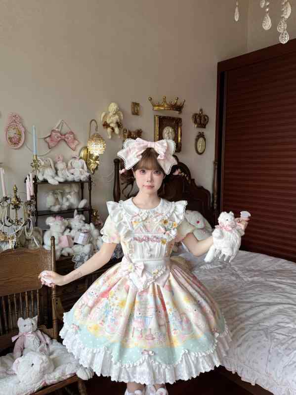 ロリータ メイド服 【 スウィート キャット ティーパーティー 全額 前払い 予約】 ティー ガール ロリ..