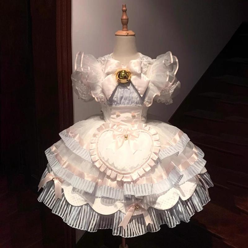 ロリータ メイド服 スフレ ロリータ ロリータドレス バレエ 風 メイド 服 ドール 象徴 誕生日 プレゼン..