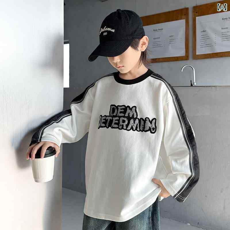 子供服 男の子 男の子 長袖 Tシャツ 2025 春の 子供用 カジュアルで な レイヤリング トップス 小さい ..