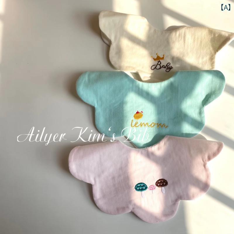 ベビー 食事用 よだれかけ ゴールデン アリ エルデ ビブ 3枚 セット オプション / 韓国 A級 防水 ガー..