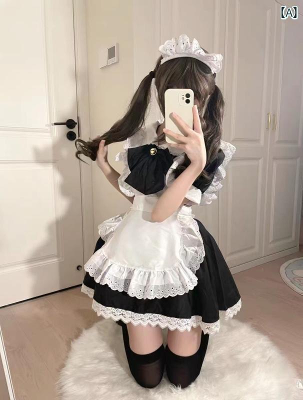 メイド服 コス メイド 衣装 cos 制服 ロリータメイド ロリータ 短い スカート アニメコスプレ コーヒー..