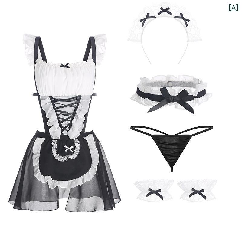 メイド服 コス STELLA セクシー 高級 下着 メイド 腹 帯 願望 二 次元 COS かわいい 服 スカート スーツ