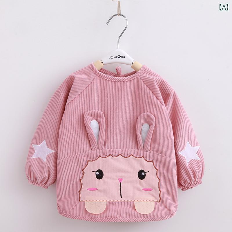 よだれかけ ベビー 食事用 オーバー オール 子供用 リバース ウェア 男の子と 女の子用 エプロン よだ..