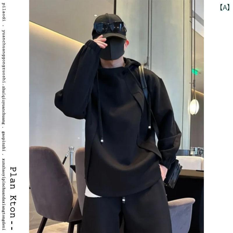 大きいサイズ メンズ 冬な ファッション ツーピース スーツ メンズ ヘビーデューティー スウェットシャ..