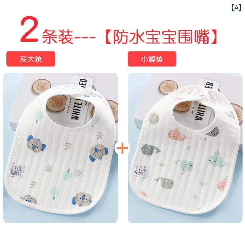 赤ちゃん用 食事用 よだれかけ 新生児 U 字型 よだれかけ ベビービブ 綿 防水 男の子と 女の子 食事用 02歳 秋冬