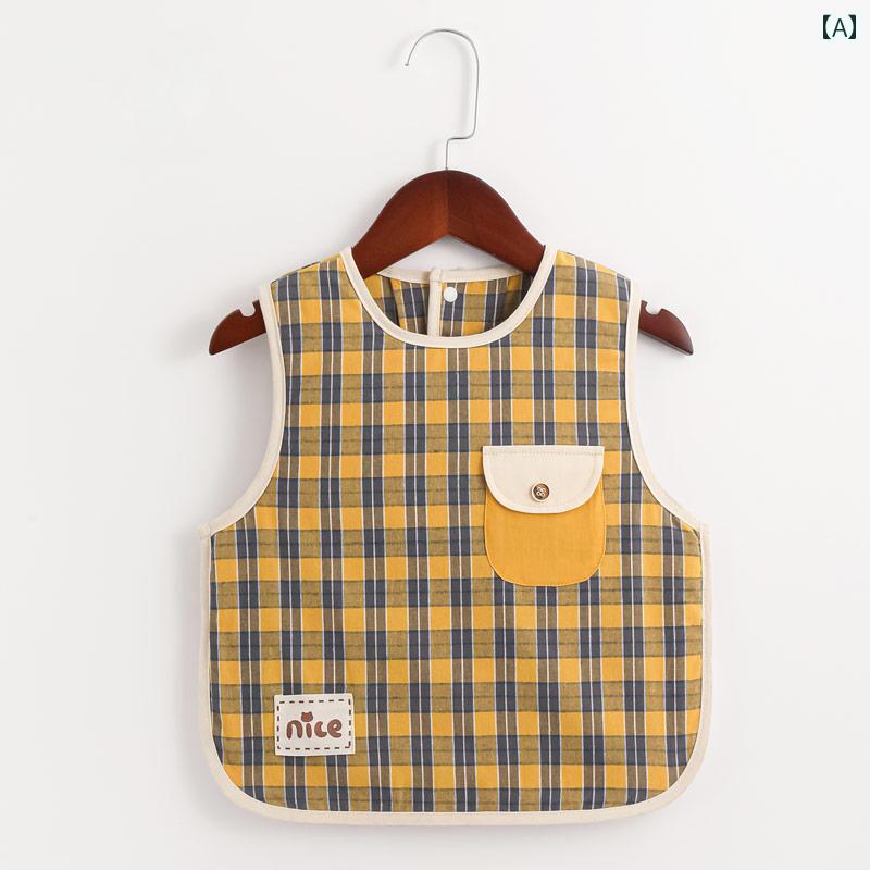 赤ちゃん用 食事用 よだれかけ 子供用 オーバー オール ベビー用 よだれかけ フード ポケット 乳幼児用..