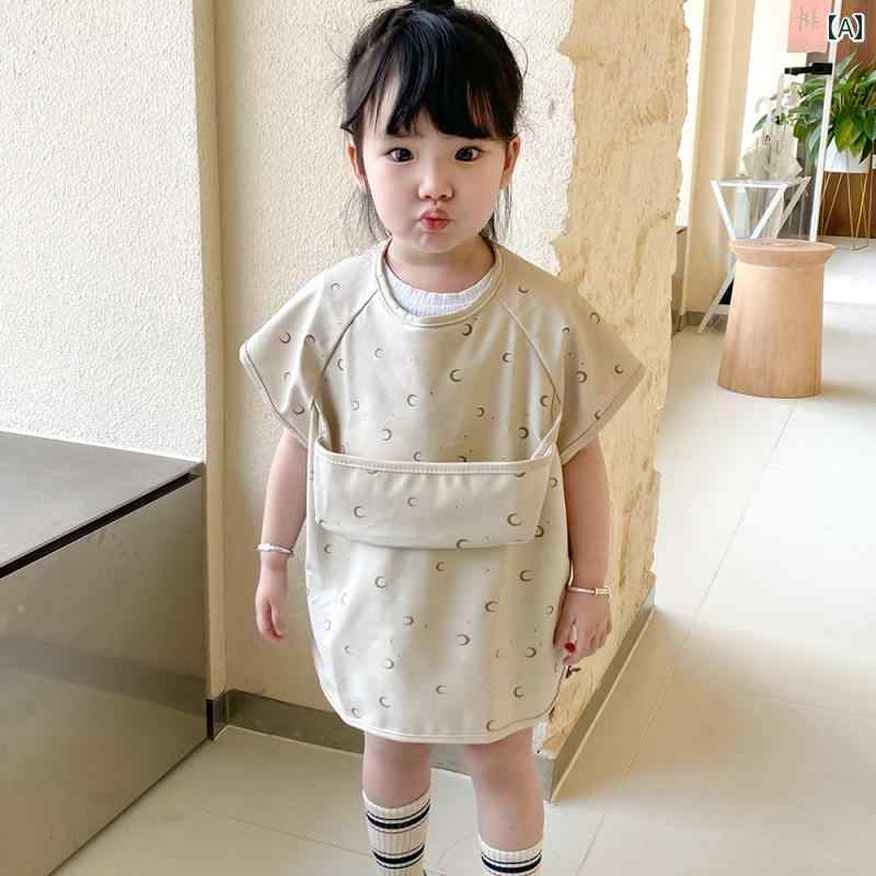 赤ちゃん用 食事用 よだれかけ デンマークの 子供用 ノースリーブ 防水 オーバー オール 赤ちゃん用 リ..