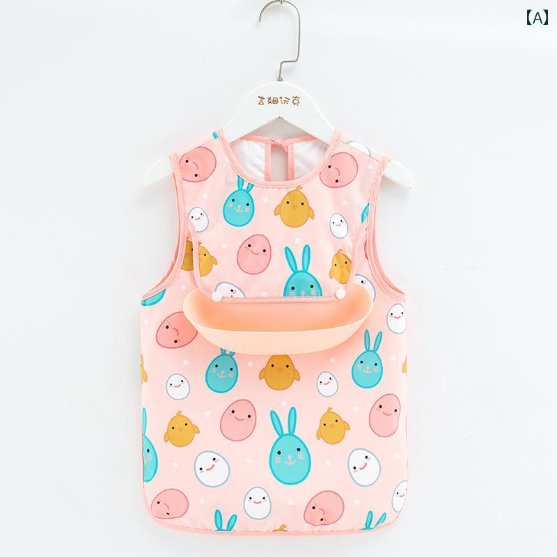 赤ちゃん用 食事用 よだれかけ 子供用 オーバー オール 男の子と 女の子 食事用 よだれかけ 防水と 防..