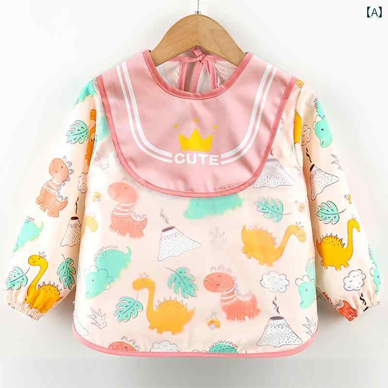 赤ちゃん用 食事用 よだれかけ 子供用 オーバー オール 防水 防汚 綿 女の子用 栄養 補助 食事用 よだ..