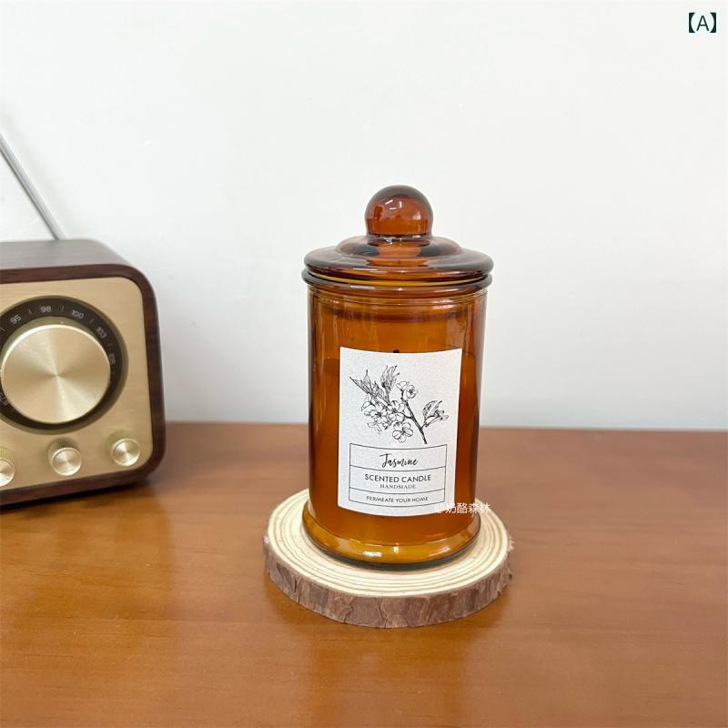 キャンドルライト レトロ 大豆 ワックスの 香りの キャンドル 学生 寮 ホテル ロマンチックな 気分の 香り 睡眠 補助 お土産 装飾品