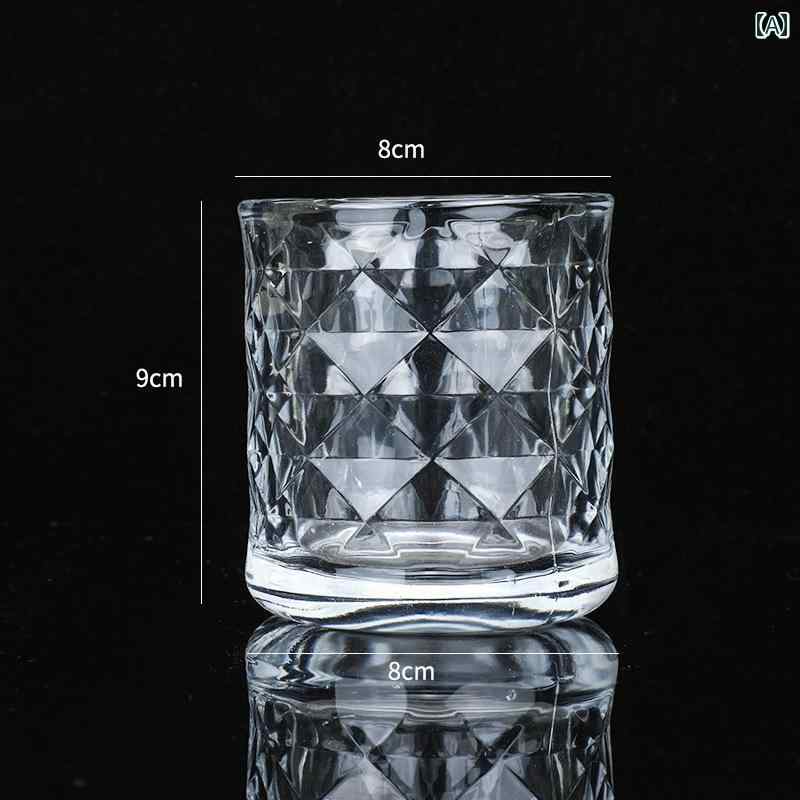 キャンドルライト 透明 クリスタル キャンドル カップ ロマンチックな 雰囲気の キャンドルホルダー ガラス ジャー 空の ウェディング アロマセラピーキャンドル ペンダント