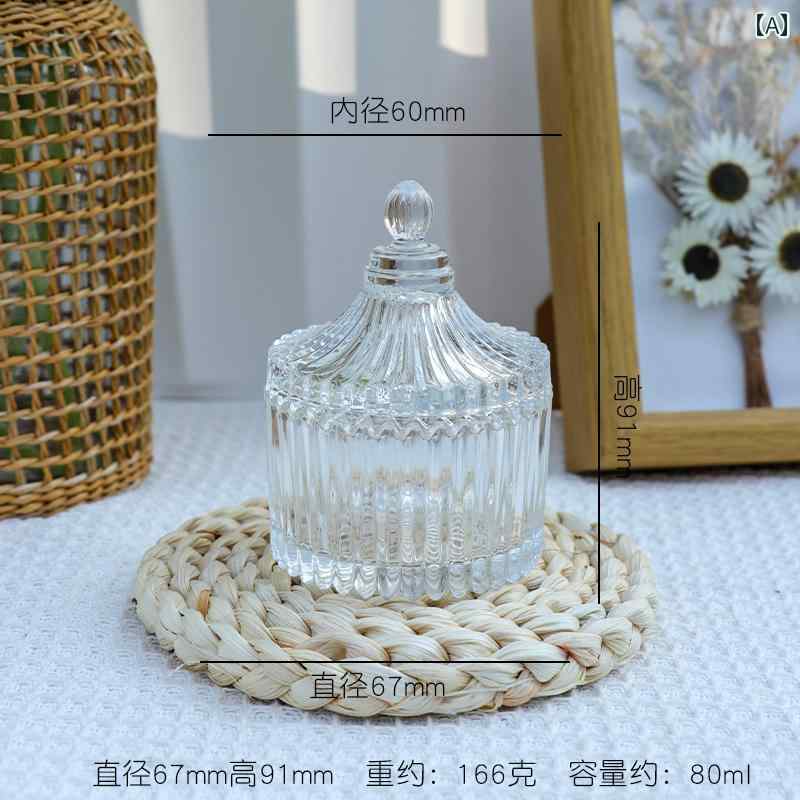 キャンドルライト DIY アロマキャンドル ガラス カップ 火を 使わない アロマセラピー クリスタル 空 ..