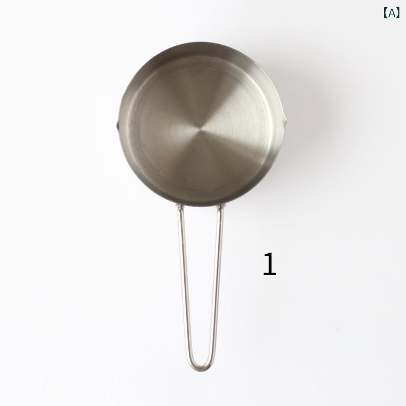 キャンドルライト DIY アロマセラピーキャンドル ワックス 計量 カップ 加熱 ステンレス スチール ハン..