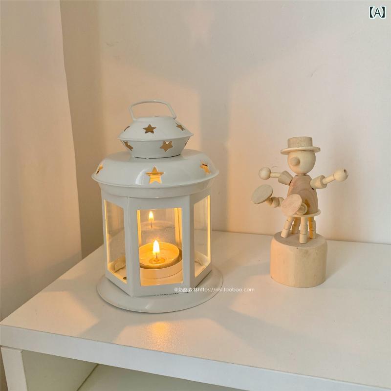 キャンドルライト スタイル 韓国 ファンタジー スター キャンドルスティック オーナメント ガーリー ハ..