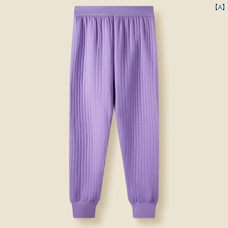 厚手 レギンス レディース 暖かい パンツ 綿 老人 ハイウエスト 厚手 キルティング 冬 シングル 秋 インナーウェア ウール