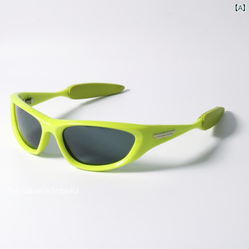 ファッション サングラス アボカド カラー 偏光 サイクリング サングラス UV 400 抗 サラウンド マカロン