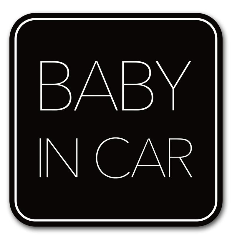 Other - ベビーインカー マグネット【 シンプルデザイン 】Baby in car 赤ちゃん乗っています Baby On Board ステッカー サイン ブラック