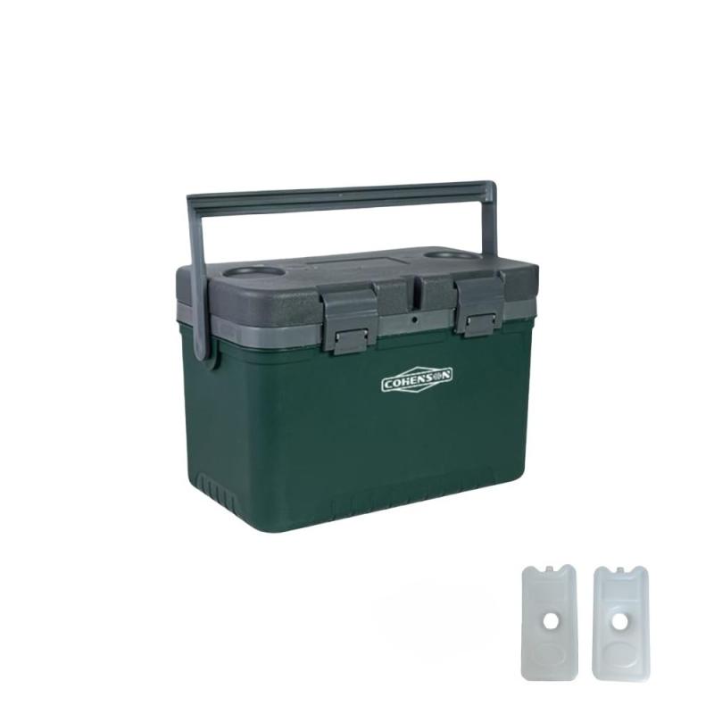 アウトドア・家庭用保温ボックス 13.5L/22L｜PU断熱材・最大48時間保冷｜カップホルダー付き｜キャンプ・釣り・BBQに最適